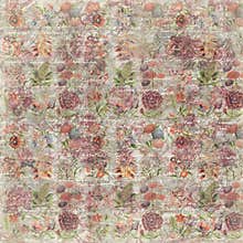 Grungy vintage rose flower botanical wallpaper background repeat