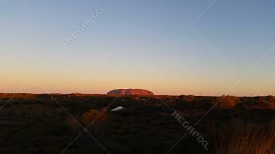 Uluru, Ayers Rock Outback Australian Landmark Red Desert Landscape 4K