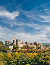 View of Papal palace in Avignon
