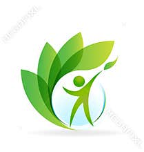 Health nature logo