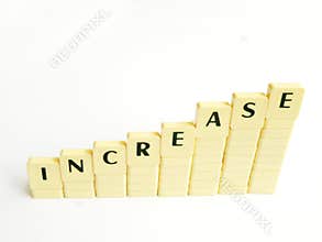 Showing increase concept