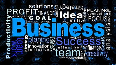 Flying business oriented words