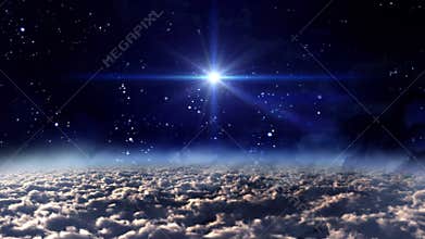 Space night star glow