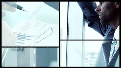 Business people at work