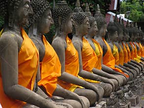 Buddha statues. Thailand