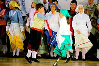 Children dancing a typical dance