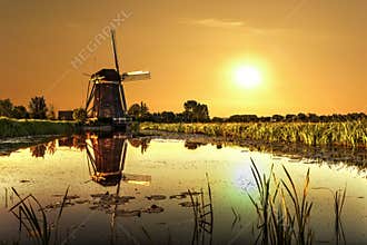 Sunrise on a Windmill