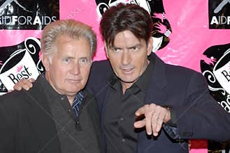 Martin Sheen and Charlie Sheen appearing on the re