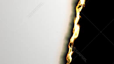 Paper Page Burning with Flame. HD 1080. Alpha channel (paper and fire).
