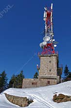 Relay antennas - Ciucas Mountains, landmark attraction in Romania