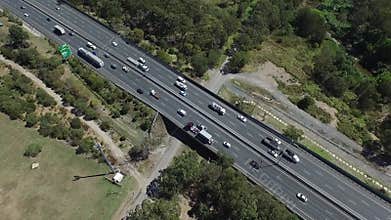 Static Aerial of Australian Freeway