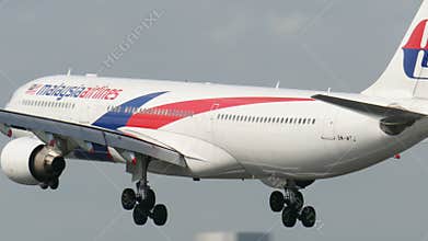 Malaysia airlines Airbus A330 Landing at Narita Airport