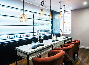 The depiction of nail salon