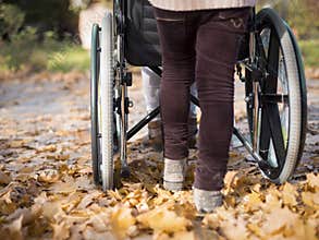 Pusching wheelchair