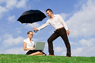 teamwork concept, business insurance