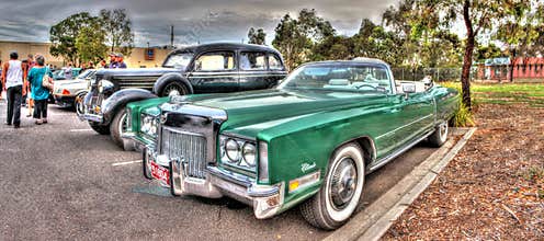 1970s green Cadillac Eldorado