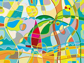 Abstract beach