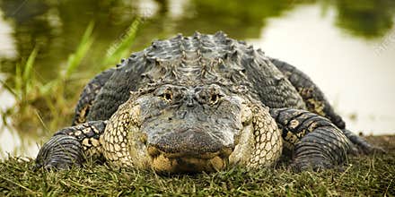 Alligator at Water's Edge