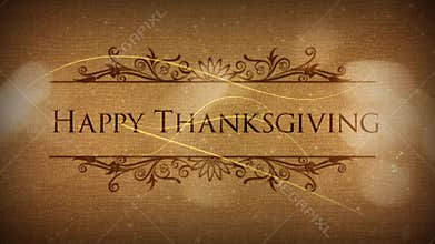 Happy Thanksgiving Classic Particle Reveal