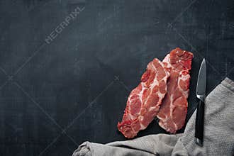 Fresh meat food background