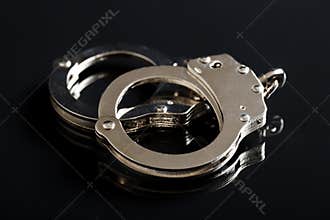 The silver handcuffs