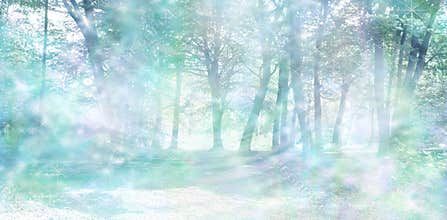 Magical Spiritual Woodland Energy Background