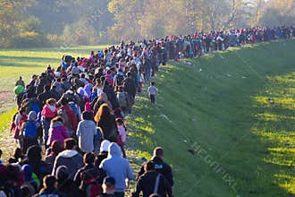 Dramatic pictures from the Slovene refugee crisis.