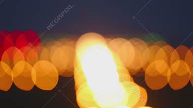 Landing lights runway airport