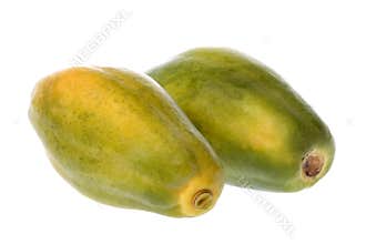 Papayas Isolated