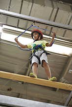 Boy in maximal exercise, training concept