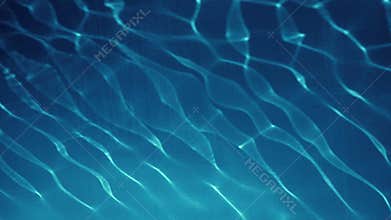 Clear Blue Transparent Water Reflecting The Sun With Slight Waves