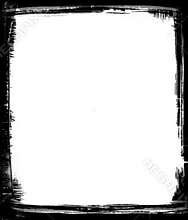 Black Brush Frame