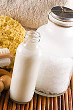 Body lotion and bath salt