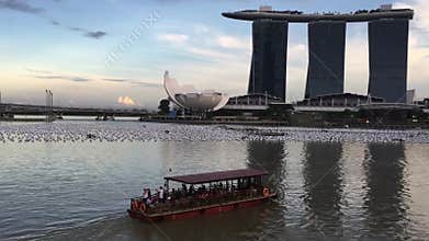 View of Marina Bay in Singapore