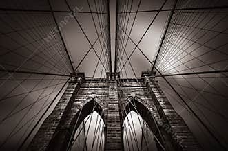 Brooklyn bridge in NYC, USA