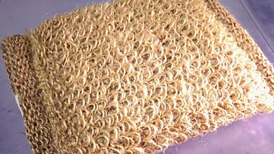 Bast from nettle fiber