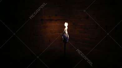 Torch light in the dark