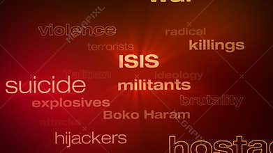 Terrorism Words Loop