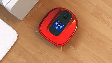 Robotic vacuum cleaner's touch screen interface