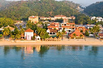 Huatulco beach scene Mexico
