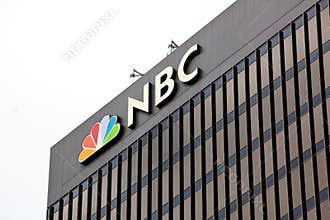 San Diego NBC Tower on a Cloudy Day