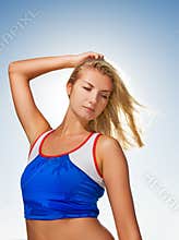 Fitness trainer close-up portrait