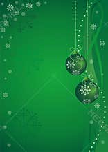 Green Christmas background