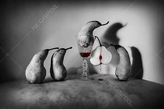 Halloween bloody pears
