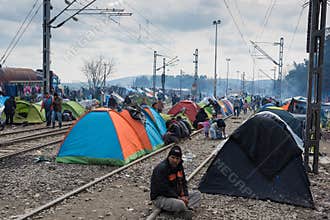Refugee camp in Greece