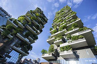 Bosco Verticale Vertical Forest in Milan