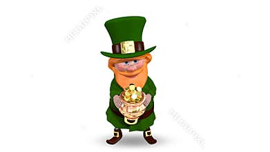 Saint Patrick Pot with Coins