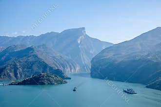 Yangtze River Three Gorges Qutangxia Fengjie River waters