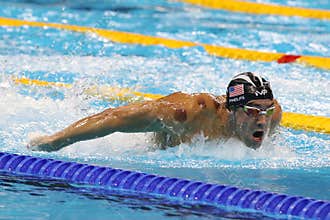 Olympic champion Michael Phelps of United States competes at the Men`s 200m butterfly at Rio 2016 Olympic Games