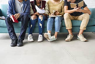 Diversity Teens Hipster Friend Education Concept